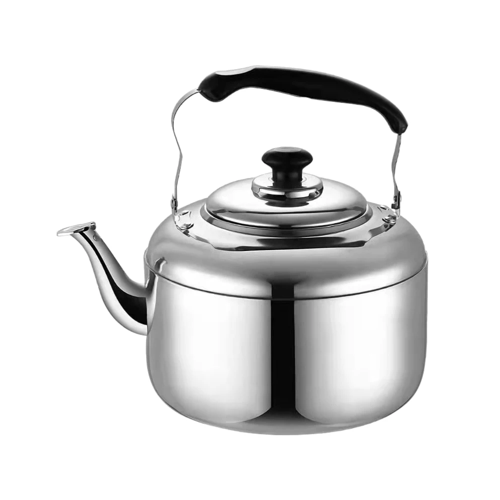 Bouilloire à Thé En Acier Inoxydable 2,5 L Avec Thermomètre - Compatible Induction Et Gaz - Sifflement, Bec Verseur Pratique