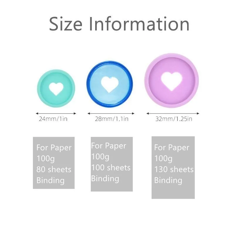 Expansion Discs Binding Ring Discs for Notebooks and Planners 30PCS