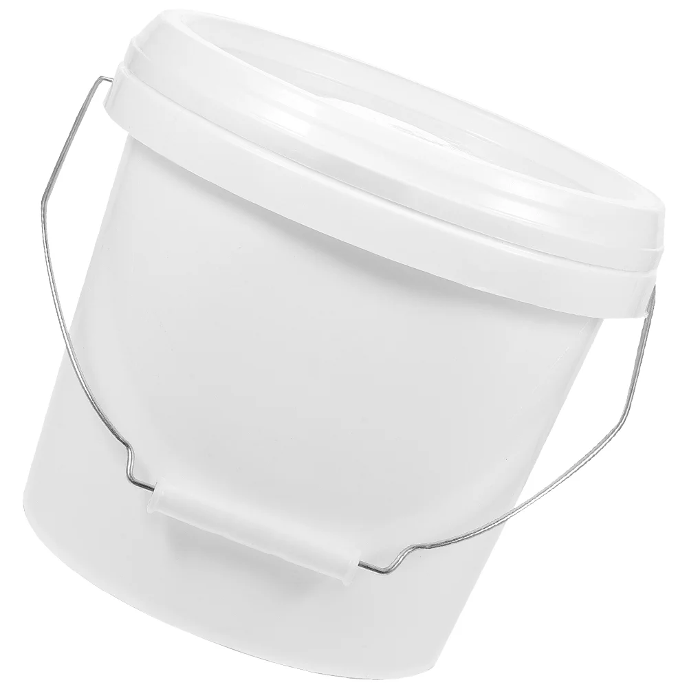 

5l Bucket with Lid Paint Empty Hand-held Favor Containers Storage Pigment 1 Gallon