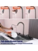Integrated Waterfall Kitchen Sink Honeycomb Technology Large Digitial Display Stainless Steel Water Filter Cup Washer 5