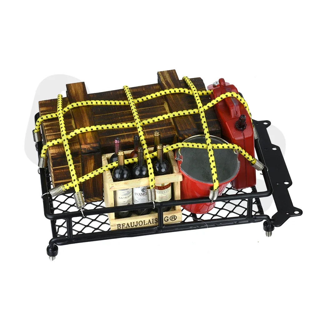 9-Piece RC Car Roof Luggage Rack with Nylon Elastic Rope