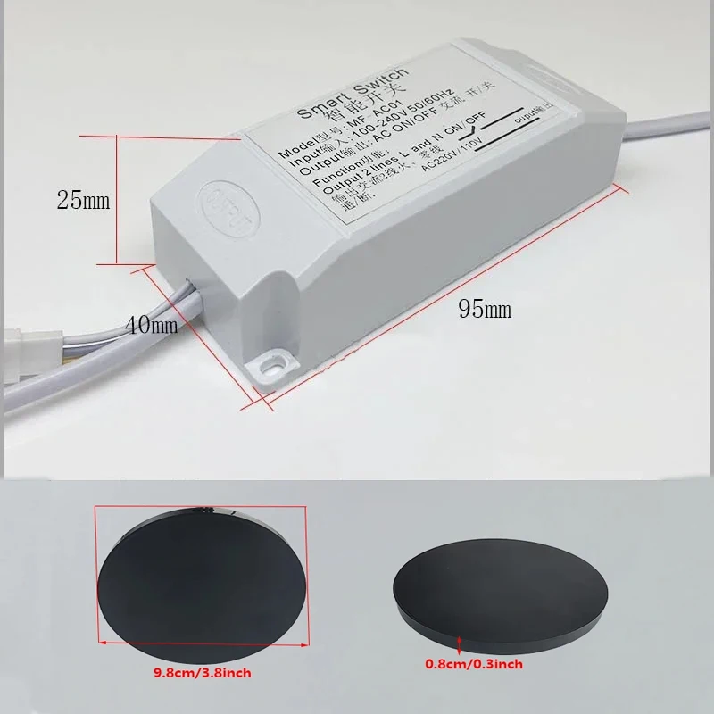 110-220V Wooden Touch Sensor Switch Penetrable Switch Sensor LED Control for 220V Smart Home LED Lighting