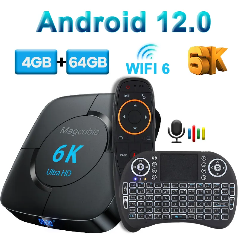 Magcubic Android 12.0 Voice Assistant 6K TV Box