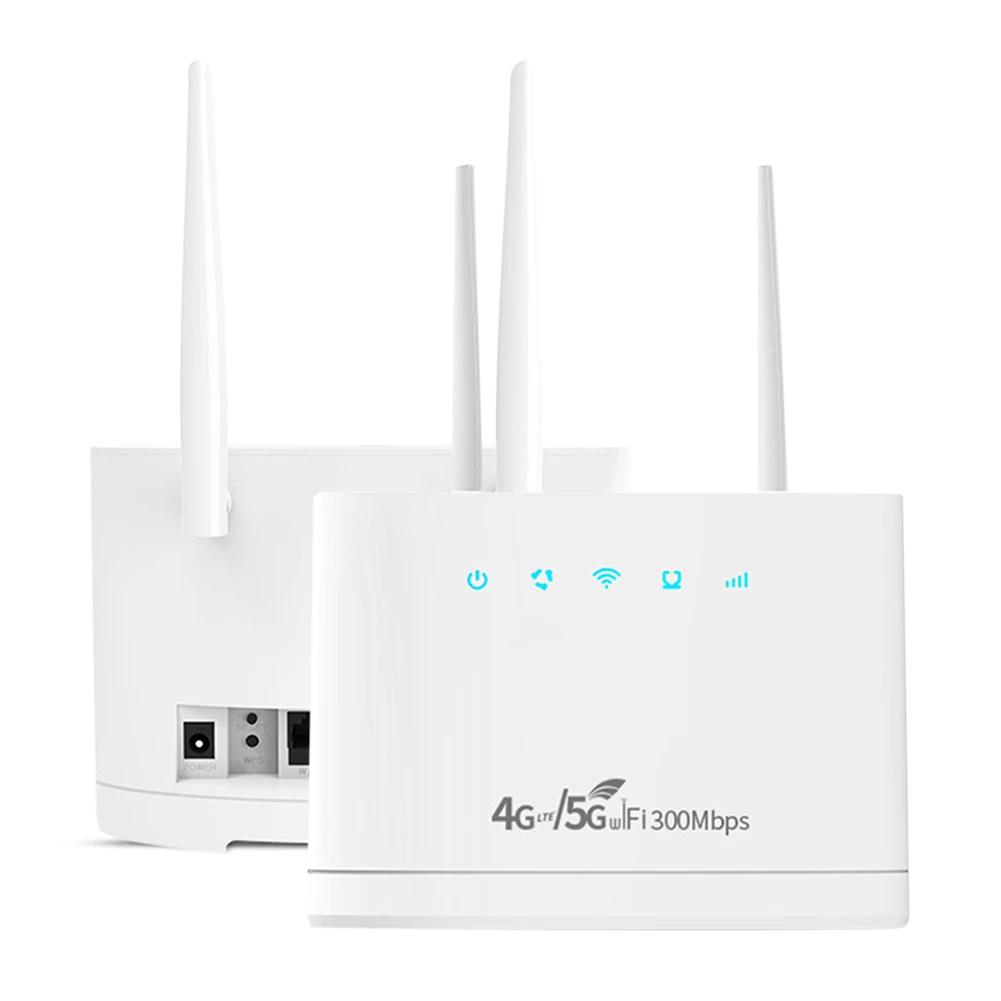 Pro Roteador Wifi com Antenas Externas Modem Cpe Roteador sem Fio Slot para Cartão Sim Hotspot 300mbps R311