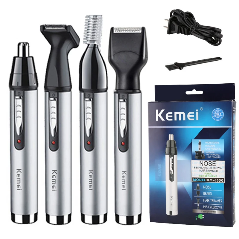 Kemei4in1groomingkitnosetrimmerbeardtrimerformenelectric