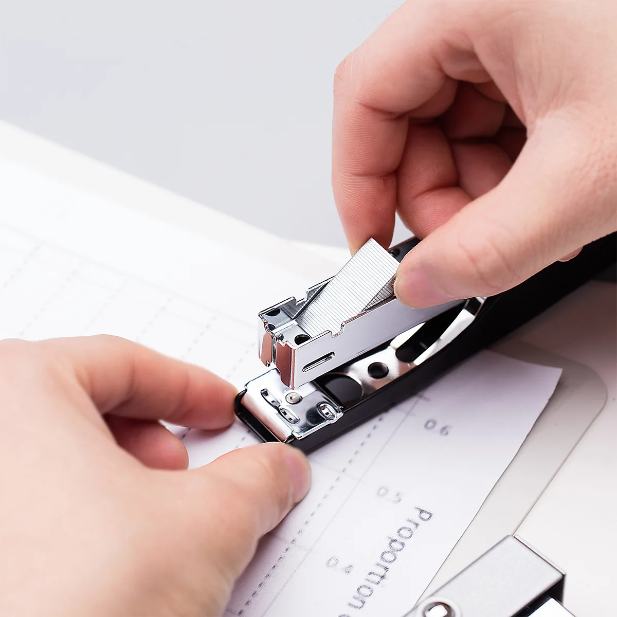 Hand Stapler Hand held Student Office Binding Machine Multi Function Labor Saving Durable Thickened Medium