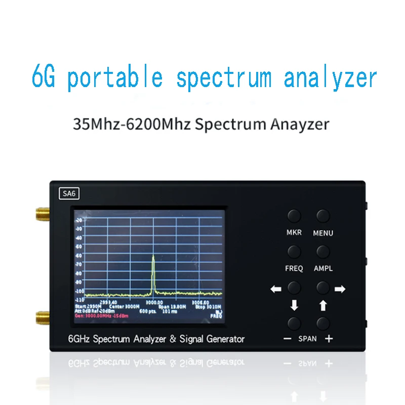 

6G portable spectrum analyzer Wi Fi CDMA laboratory 35-6200Mhz signal generator tester SA6