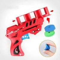 Children Fun Toys Flying Saucer Guns Ejection Flying Disc EVA Soft Bullets Toy Gun Kids Outdoor Games Interactive Sport Toys 2