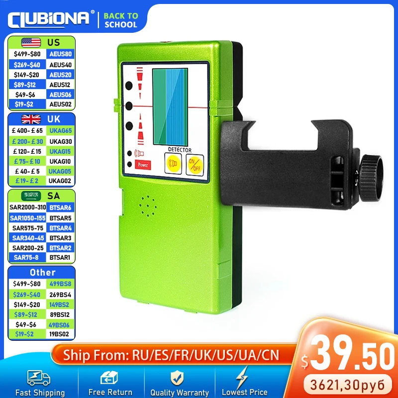Green Laser Level Line Infrared Cross line Receiver Detector Construction
