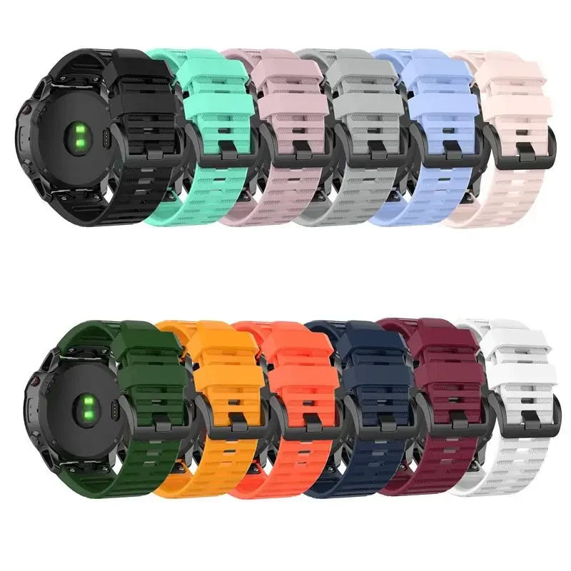 

Watch Band Strap For Garmin Fenix 3 5 5X 5S Plus 6 6X 6S Pro Quick Release 22mm 26mm Silicone Bracelet For Forerunner 935 945