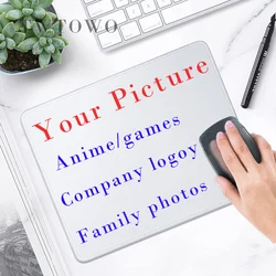 Custom DIY Cartoon Mouse Pad - Small Size Natural Rubber Desk Pad - 26x21cm