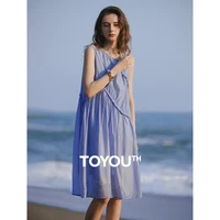TOYOUTH Women Dress 2025 Summer New Elegant Dress 8529003