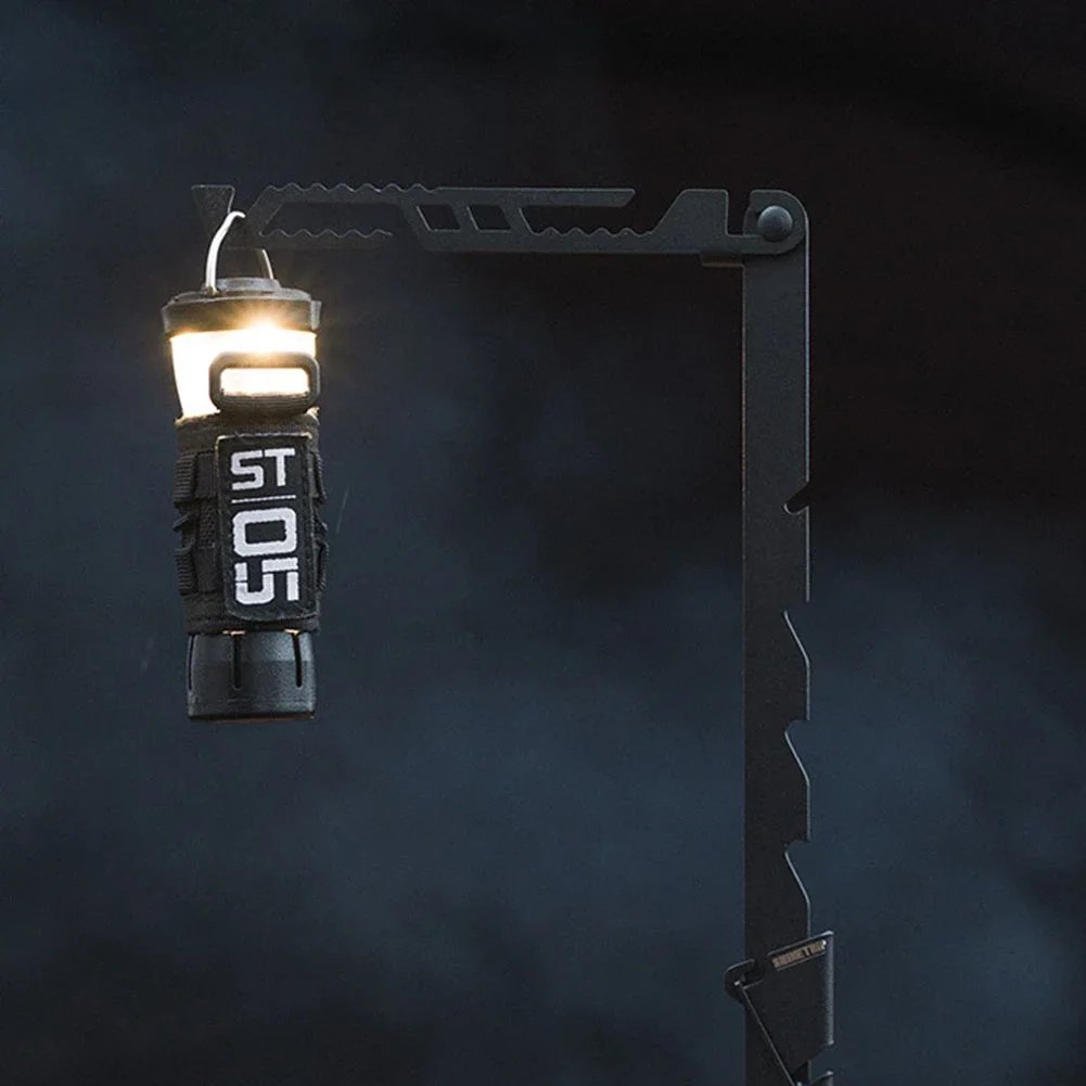 ShineTrip 개폐식 라이트 스탠드 야외 캠핑 라이트 휴대용 다중 속도 조절 스테인레스 스틸 스탠드 캠핑 용품