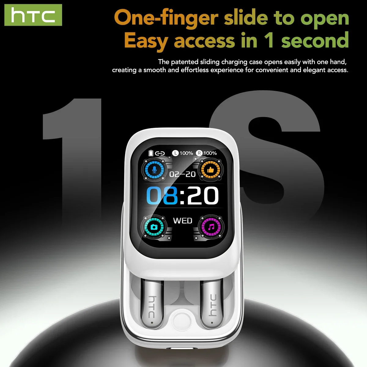 Earphones HTC NE48 Bluetooth V6.0 AI Translator TWS Sports