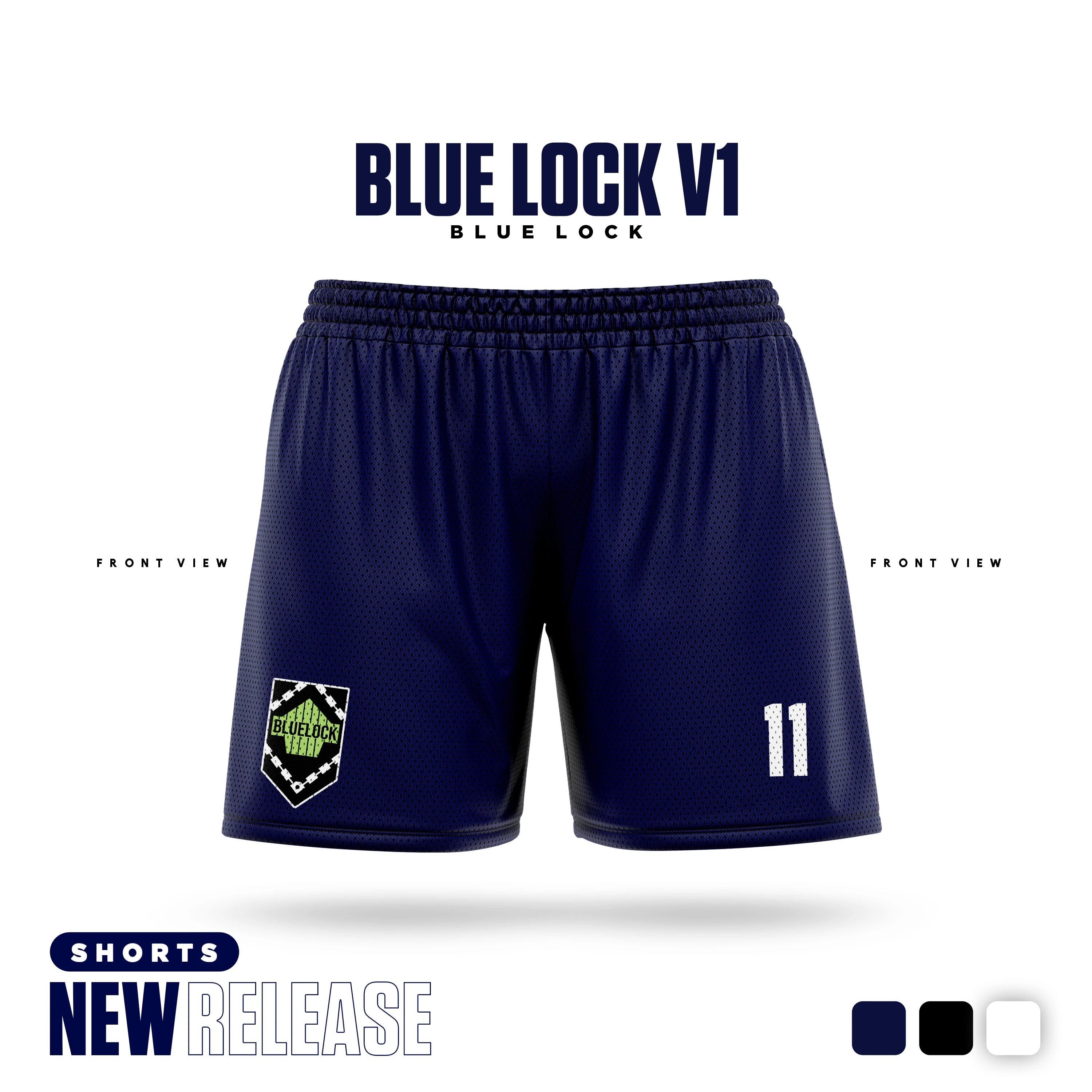 Blue Lock Navy Cartoon Anime Jersey Men Shorts Summer 2024 New Fashion Women Short Pants Sport Children Bottom 2