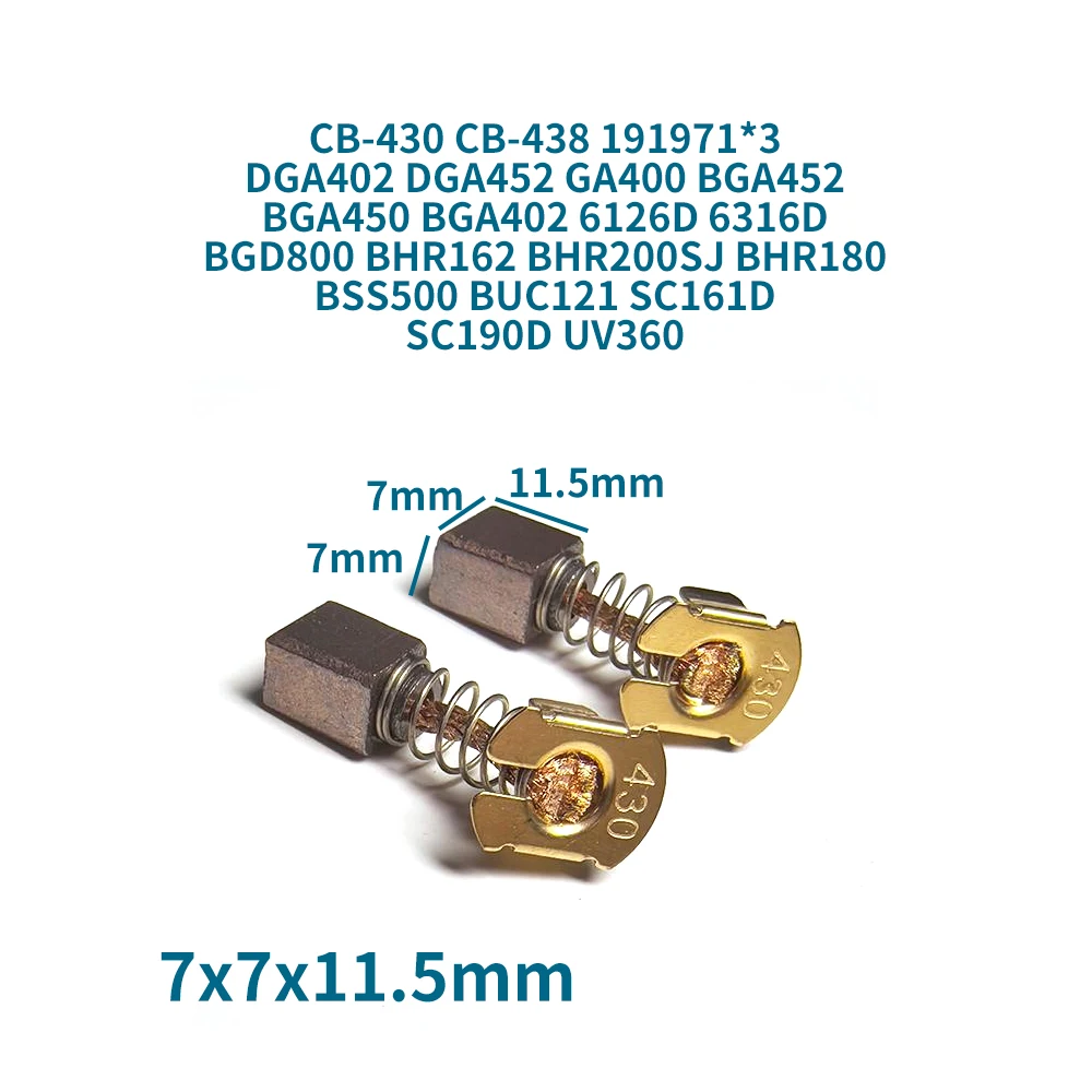 user_ac637954 専用 Makita 191957-7 Carbon Brushes for 191944-6 CB-204 MT92B MT92A