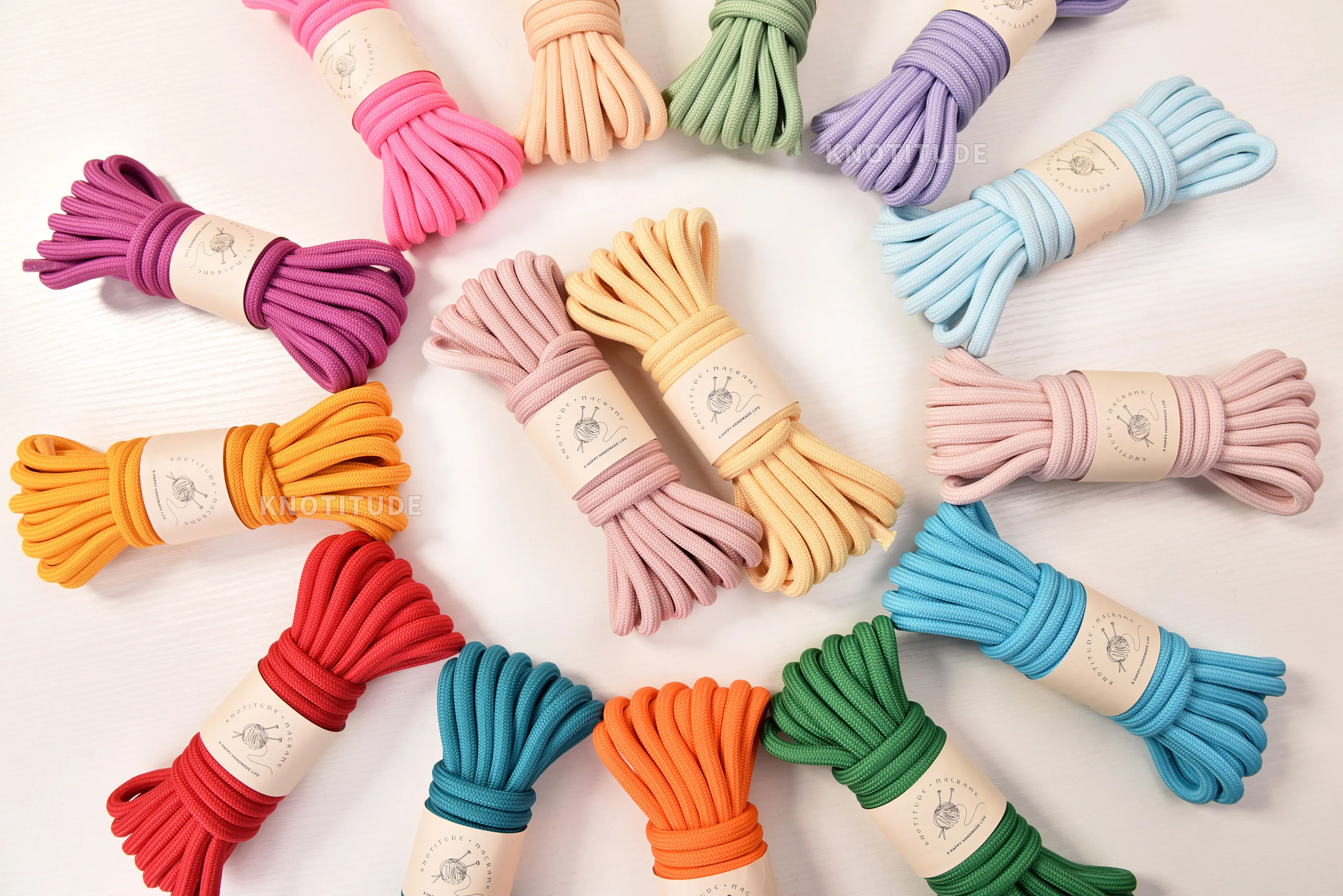 8MM Polyester Braid Cord 5 meters Pet Leash Making Rope 6