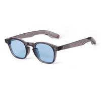 Tendance dégradé bleu coquille de tortue Rivets lunettes de soleil femmes marque concepteur Vintage petit carré hommes nuances lunettes de soleil UV femme 3