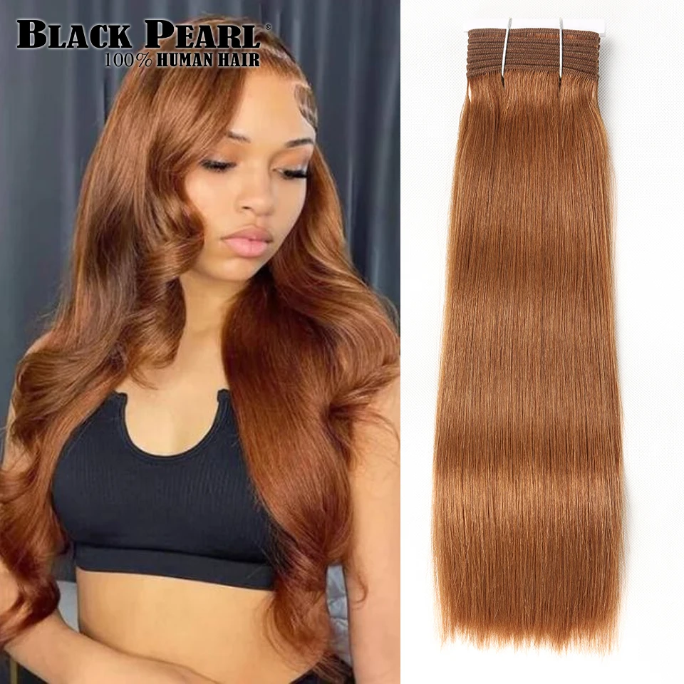 Black Pearl-Brasileiro Bone Straight Hair Bundles, 100%