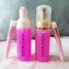 Custom Eyelash Extension Shampoo Pink Foam Kit 60ML Supply Cleanser For Makeup Remover Tools Glue Lash With Brush Women 3