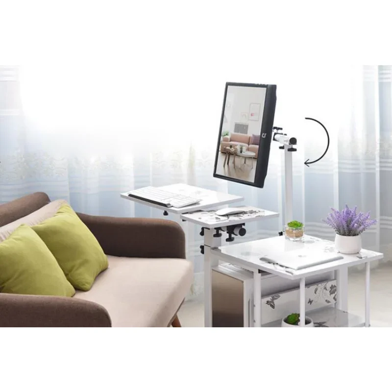 Simple bed side laptop desk with stand lazy computer desk bed PC desk desktop table home rotating moveable laptop table