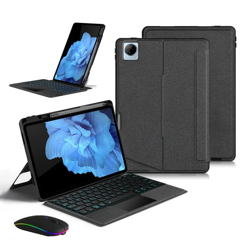 

Умная Bluetooth-совместимая клавиатура для планшета Vivo Pad 11 дюймов, магнитная подсветка, чехол для клавиатуры Teclado с разделенной крышкой