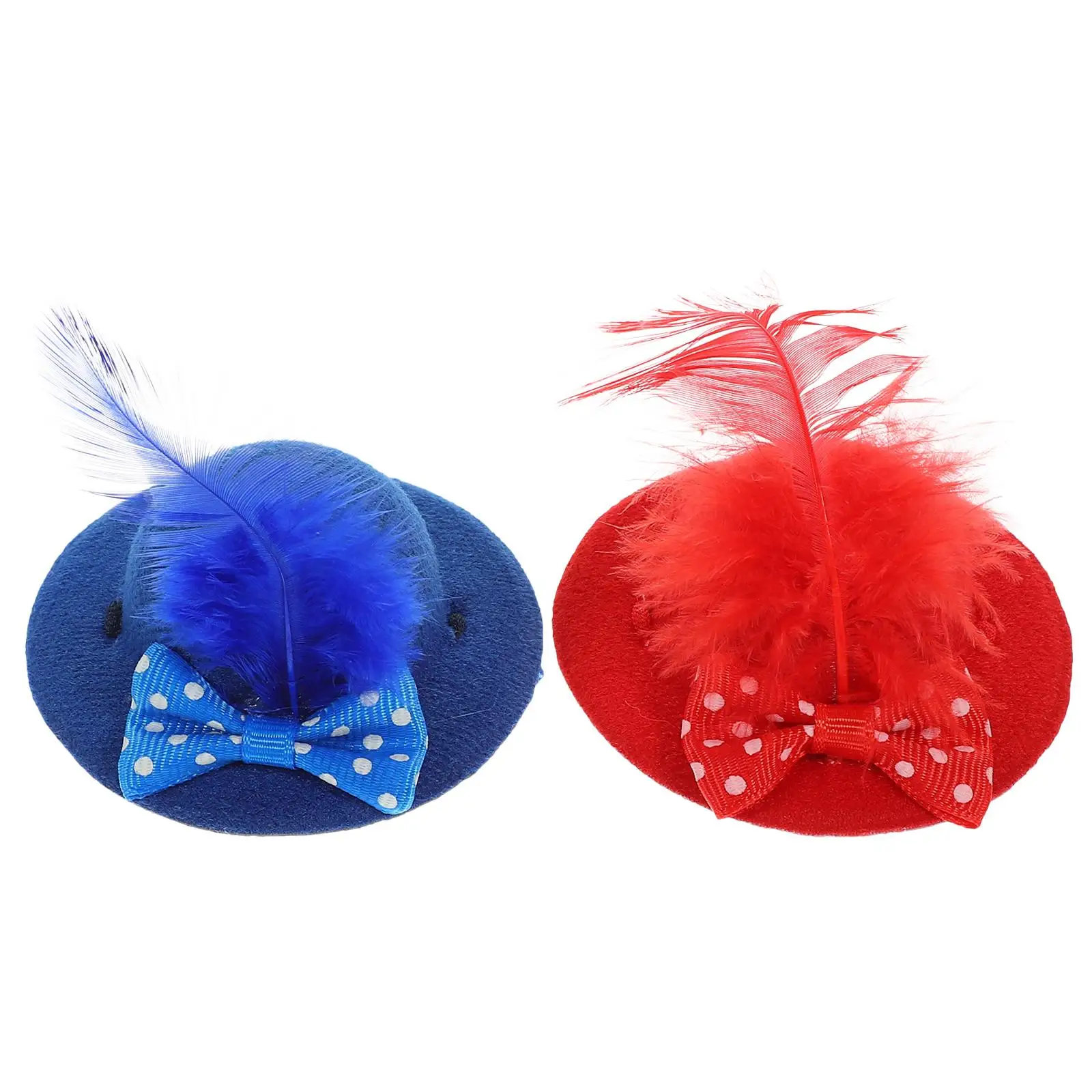 2 Pcs Mini Pet Hats Adjustable Elastic Chin Strap 8cm Yellow Butterfly for Chicken Hen Bird Photo Prop Cute Decorative
