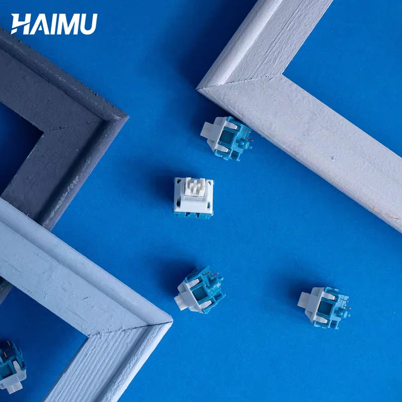 HAIMU Whisper Switch HP 촉각 무음 5핀 47g POM 사용자 정의 DIY 기계식 키보드 미세 윤활 MX 스위치 게임용 PC