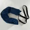 Gift Lycra Fabric Fillable Travel Neck Pillow Waterproof Ultra Soft Fuzz Stuffable Neck Carry Portable Travel Bag Pillow 1