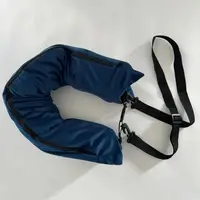 Gift Lycra Fabric Fillable Travel Neck Pillow Waterproof Ultra Soft Fuzz Stuffable Neck Carry Portable Travel Bag Pillow 1