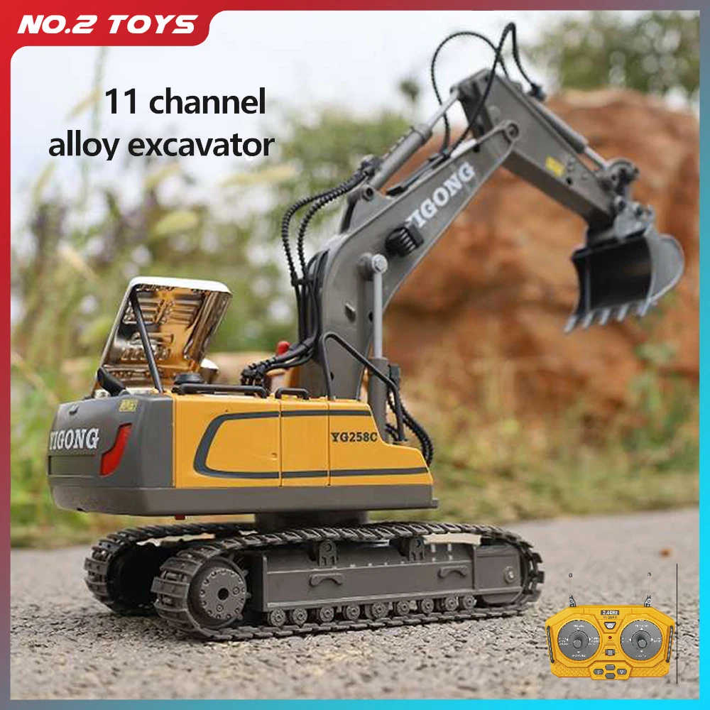 

RC Excavator 1:24 Dumper Car 2.4G Remote Control Engineering Vehicle Crawler Truck Bulldozer Toys for Boys Kids Birthday Gifts