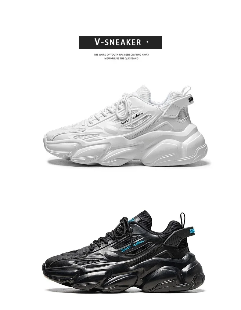 Description Picture 5 of itemOriginal Men's Sports Shoe Trend Designer Men's Shoes Thick Soled Lace Up Board Shoes Original Brand Tennis Fast Running Shoes
