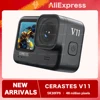 CERASTES V11 5K 4K60FPS WiFi Anti-shake Action Camera Go With Remote Control Screen Waterproof Sport Camera pro drive recorder 1