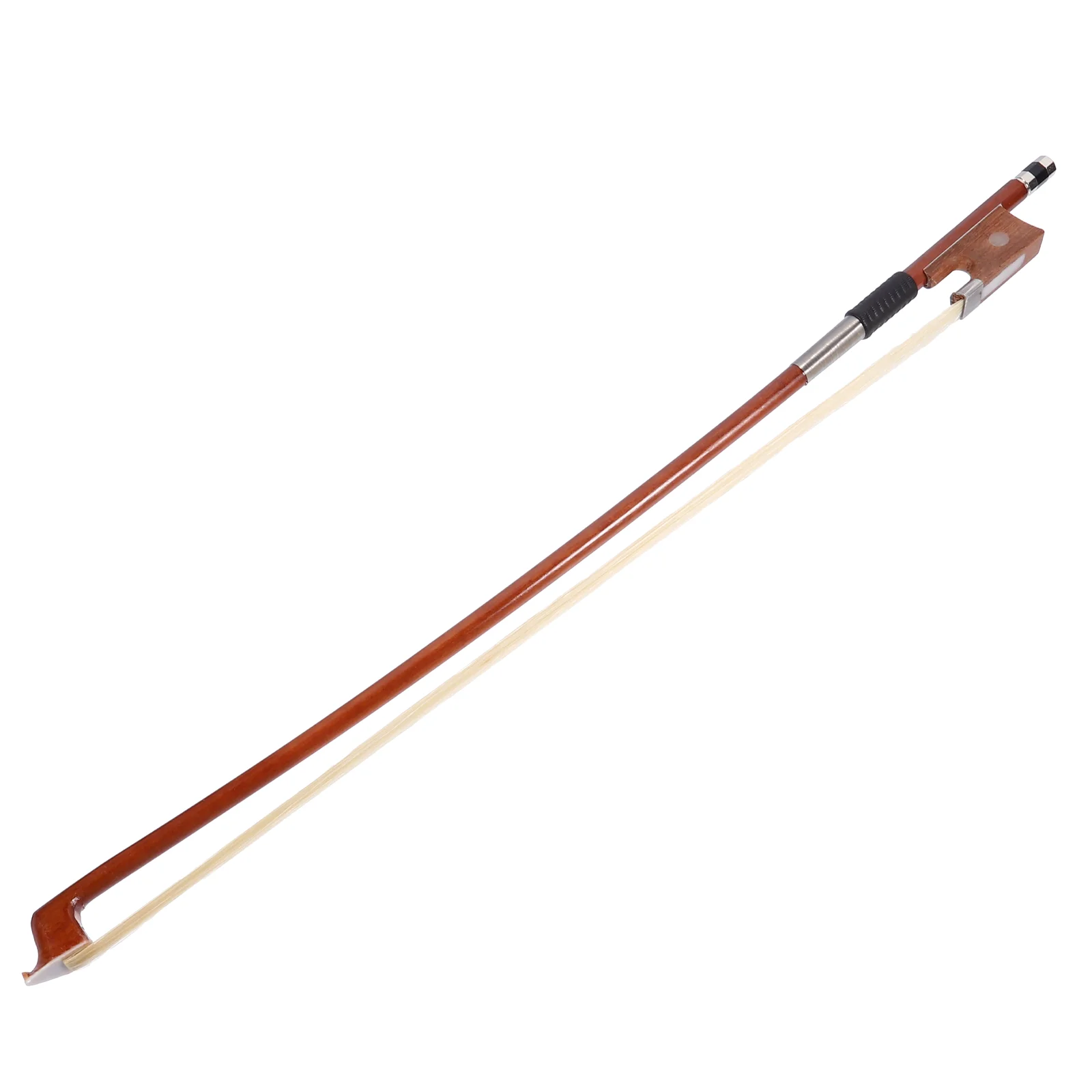 

1/10 Violin Bow Replacement Violin Bow Horsetail Bow Violin Practice Bow Red Sandalwood Violin Bow with Horse Accessory