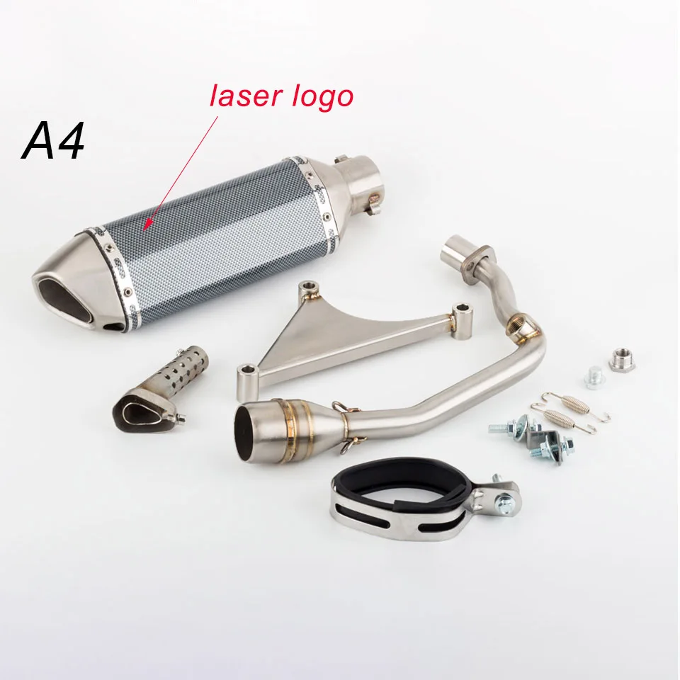 Motorcycle sprint Exhaust Muffler Link Pipe full system for Vespa For Sprint 150ie 125ie 3V For Primavera 150ie 125ie -