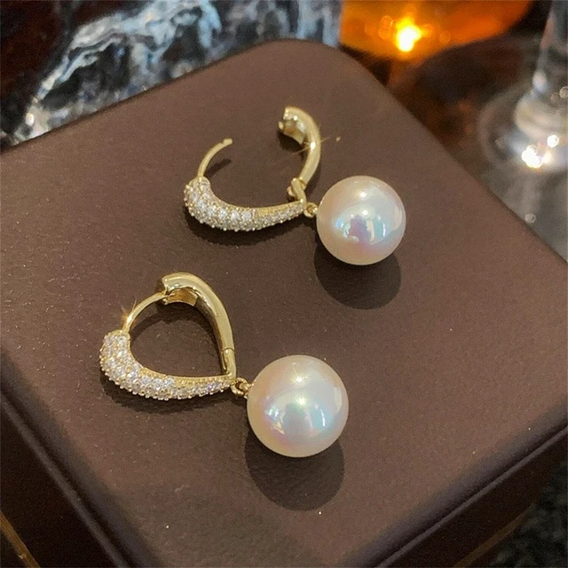 Huitan Fashion Temperament Drop Earrings Simulated Pearl Accessories for  Wedding Ceremony Graceful Jewelry for Engagement Party - AliExpress