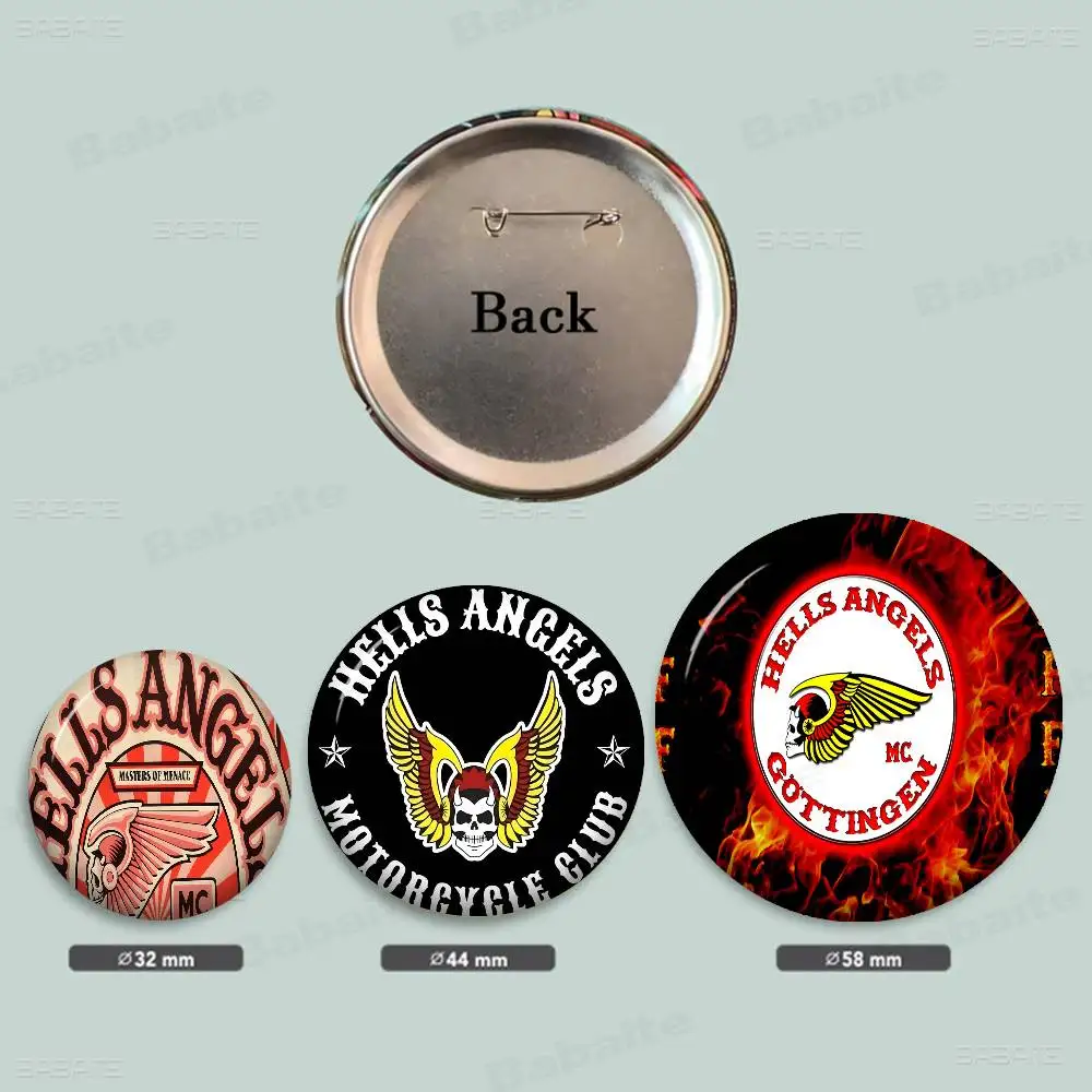 Badges Hells Angels - Pins Moto Club & Designs Variés