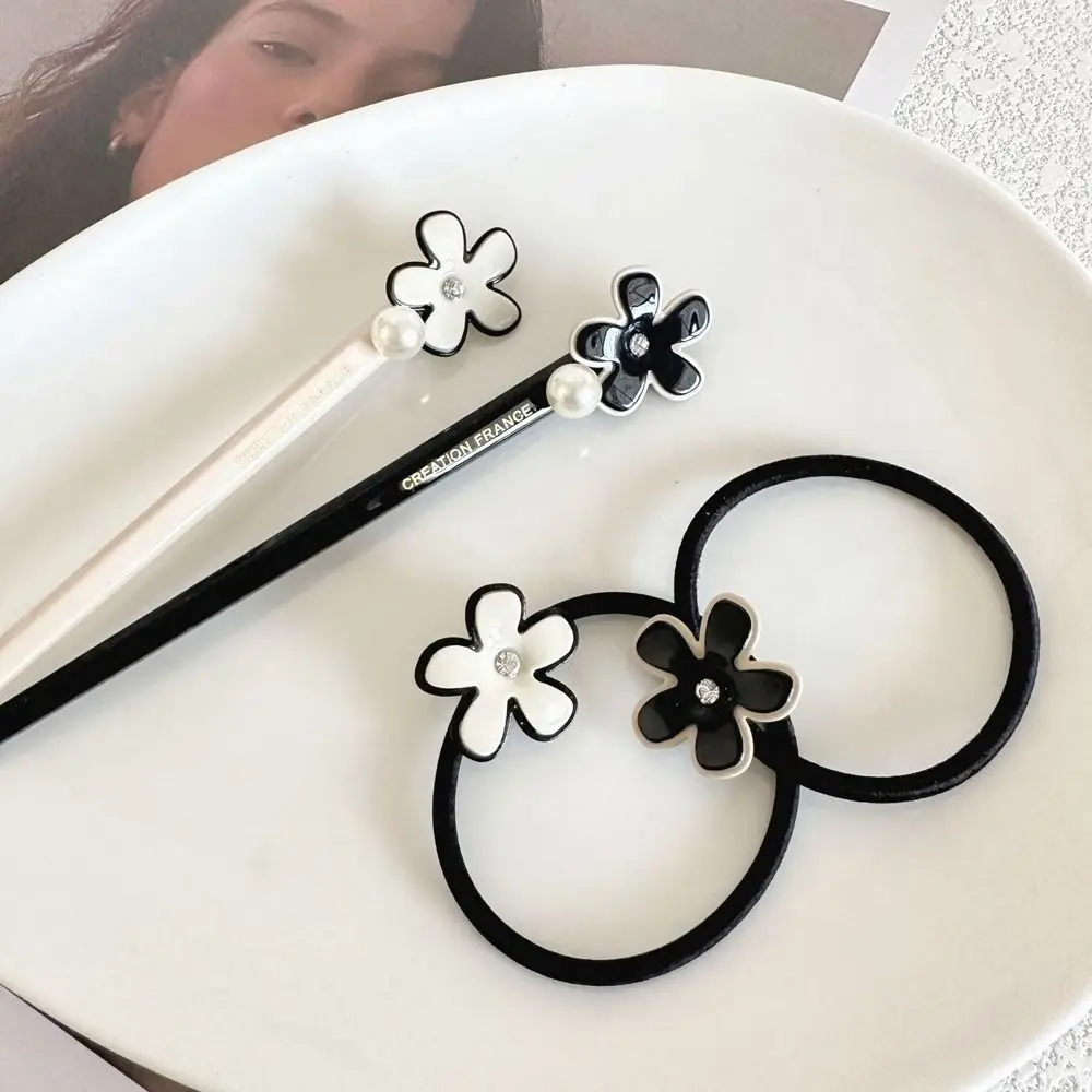 

Delicate Girl Gift Niche Design Headdress Hair Tie Acetate Rubber Band Korean Style Hair Rope Women Hair Stick Girl Hair Clasp