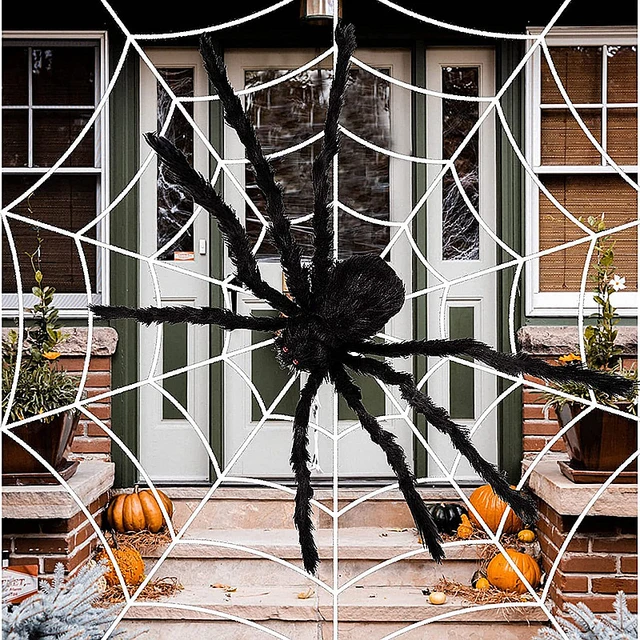 Diy Giant Spider Halloween Decoration Outdoor - Party & Holiday ...