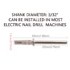 80pcs/box Pink 3.1mm Mini Sanding Bands Kits Nail Drill Bits Mandrel Sets Electric Manicure Accessories Tool Dead Skin Remover 6