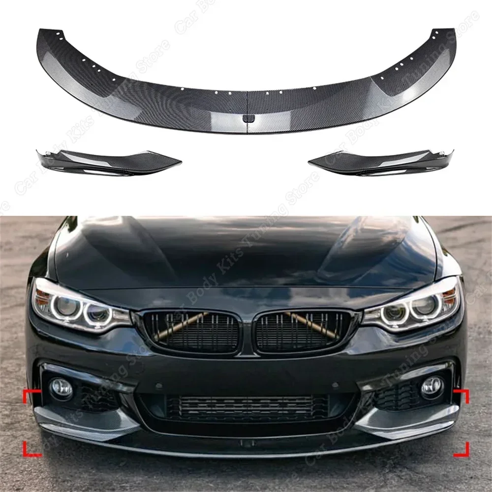 BMW F32 F33 F36 4 Series M Performance Style Gloss Black Front