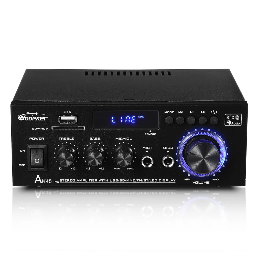 90Wx2 Channel 2.0 Bluetooth Surround Sound AMP Speaker AK45 PRO New 12V 220V 110V  HiFi Digital Amplifier Max Power — view 6
