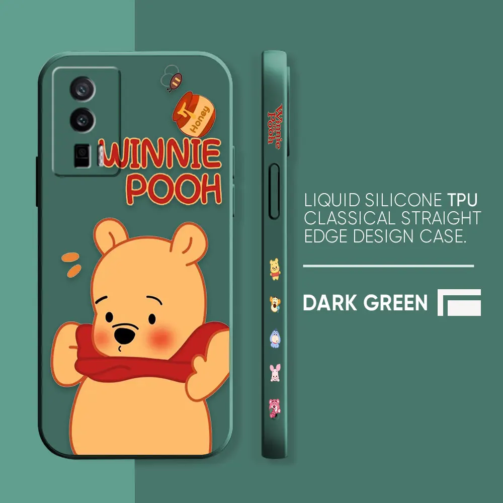 thumbnail image 1 of Case For Redmi K60E K60 K50 K40S K40 K30 9A 9 8A 8 10 Pro 4G 5G Colour Simple Liquid silicone Case Cute Winnie The Pooh, 1 of 5
