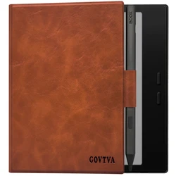 Enhanced Magnetic Tablet Case with Auto Sleep/Wake, Pen Holder & Magnetic Closure (Vintage Brown)