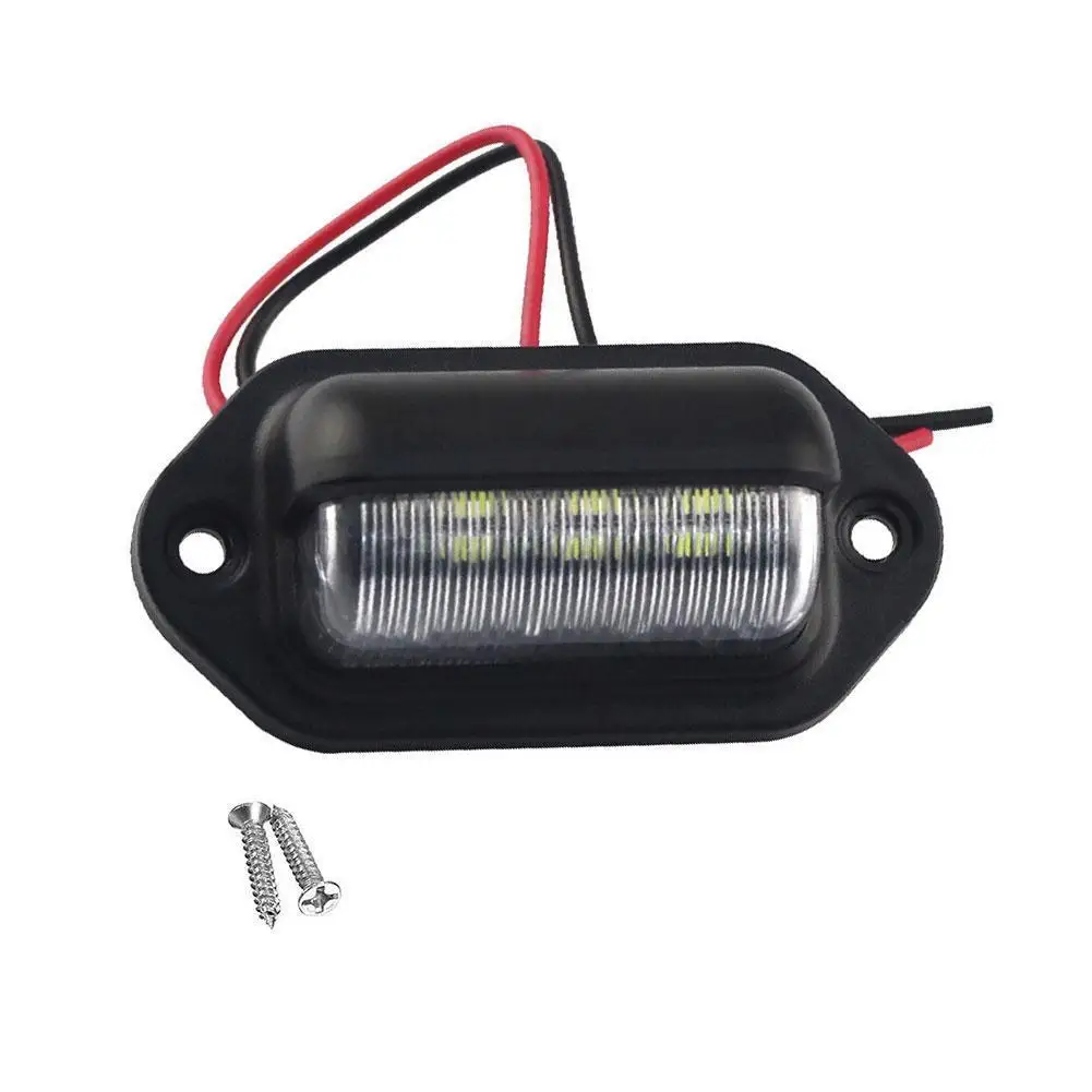 

6 LED Car License Number Plate Light For SUV Auto RV Truck Trailer Tail Light License Plate Lights Lamp LED Lamp Car Accessories