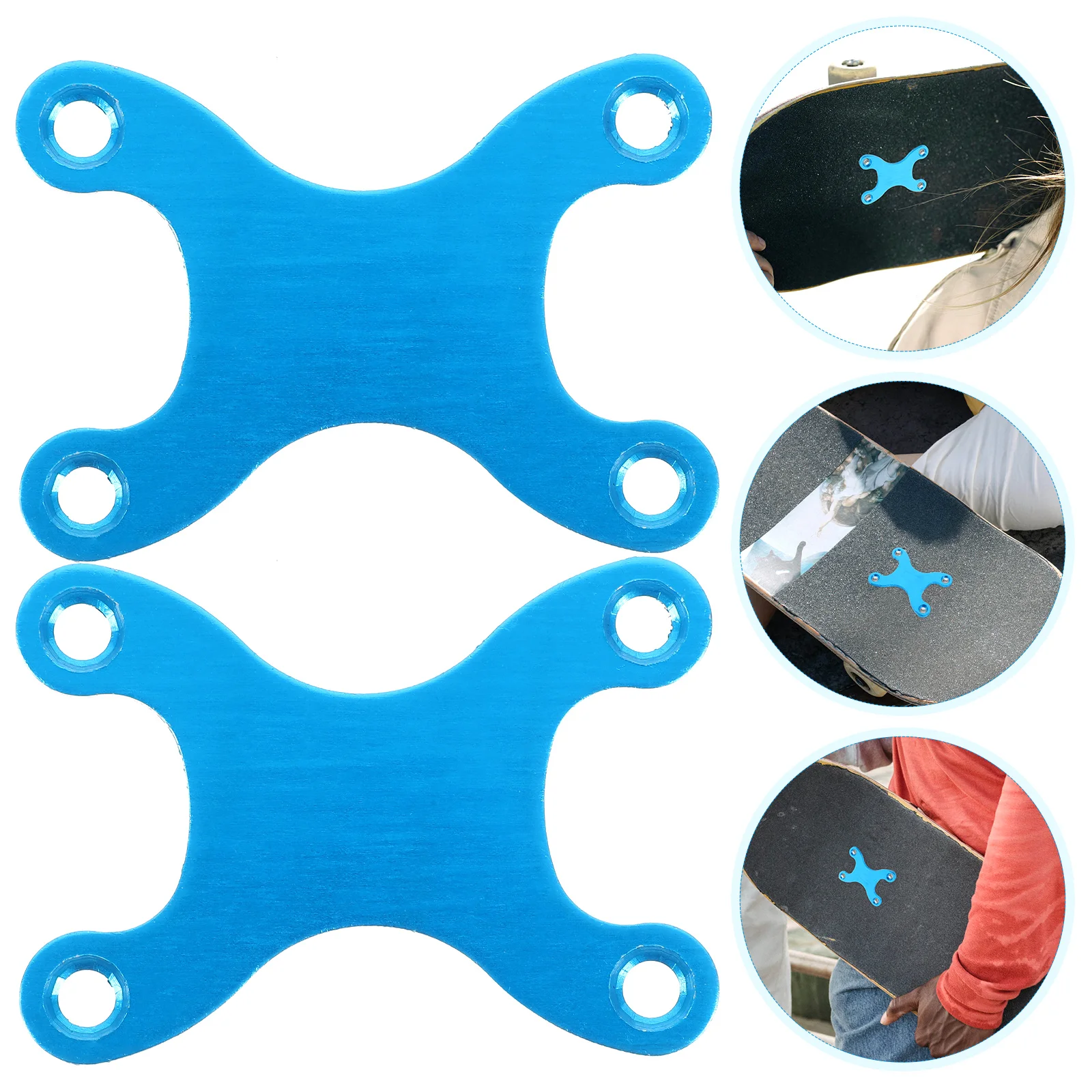 

Aluminum Gasket Skateboard Bridge Support Washer Portable Skateboard Supply Skateboard Bracket Bridge Anti-Sag Gasket