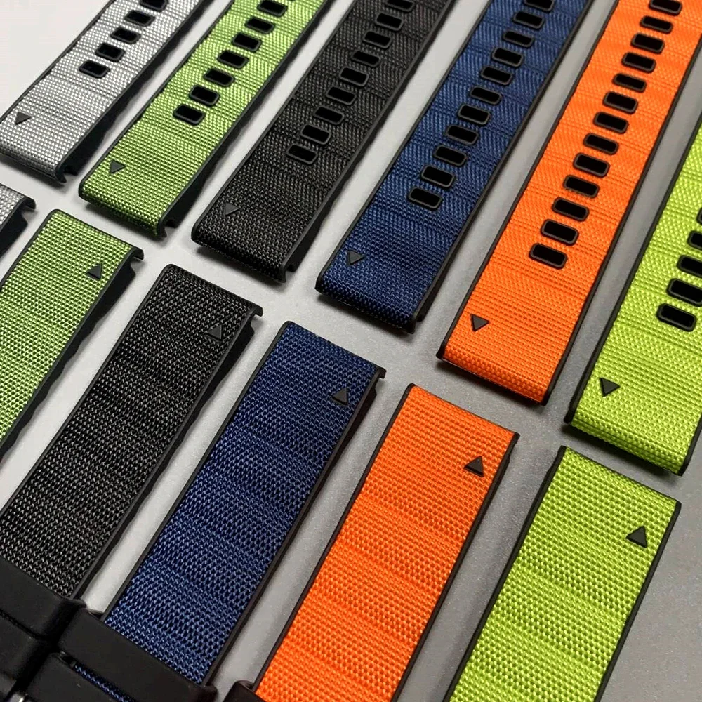 QuickFit Nylon-Silicone Sports Strap, 26/22mm