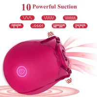 Rote Rose Spielzeug Stimulator Zunge lecken Vibrator für Frauen mit 10 Geschwindigkeiten wiederaufladbare Klitoris Nippel Sexspielzeug Valentinstag Frauen 1