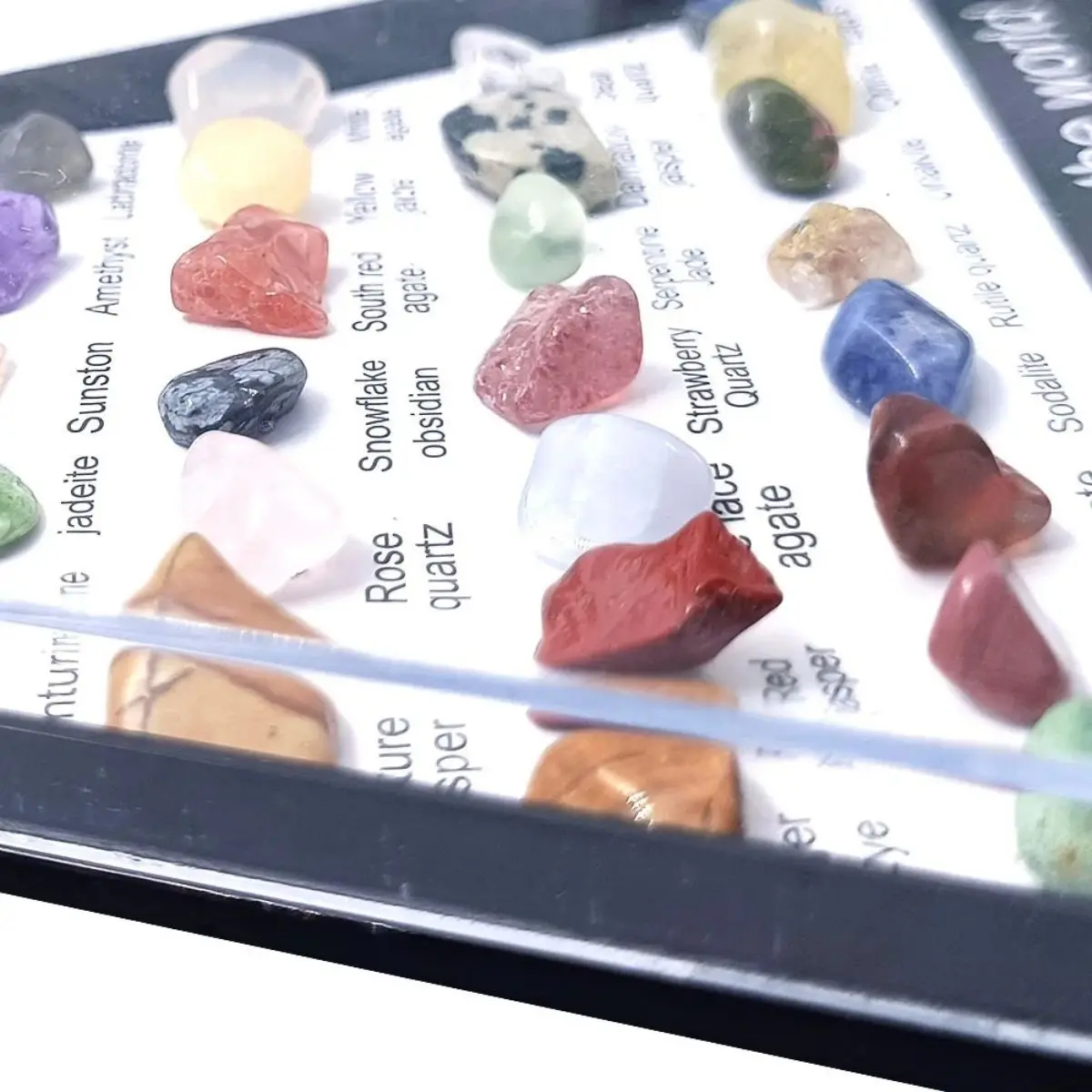 36/32 Assorted Natural Crystal Stones Gem Sets