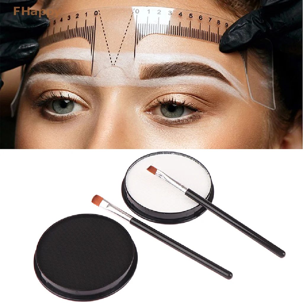 30g Microblading Eyebrow Marker White Tattoo Brow Paste Eyebrow Permanent Makeup Mapping Paste Brow Lip Shape Position Tools